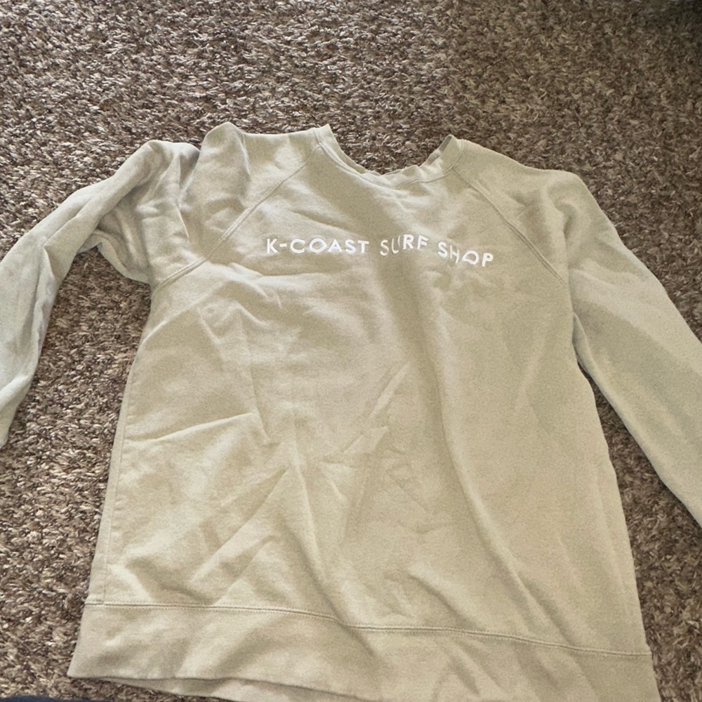 Vintage K-Coast Surf Shop Light Olive Green Sweatshirt